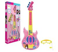 Lexibook Guitare électronique lumineuse Barbie rose avec lunettes et micro TU