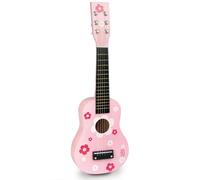 Guitare en bois pour enfant rose TU