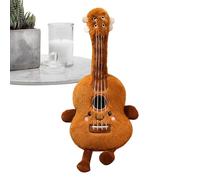 Guitare en Peluche Souple,Figurines Instrument Musical Douces | Décoration Bureau Mignonne, Réaliste pour Ados et Adultes