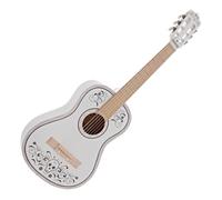 Guitare Enfant 1/2 Classique Junior Day of the Dead par Gear4music Blanc | Pour enfants et débutant(e)s, cordes en nylon, corps en tilleul stratifié avec manche en érable, design coloré