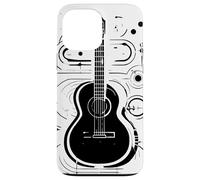 Guitare Esquisse Guitariste Leçons de Musique Coque pour iPhone 13 Pro Max