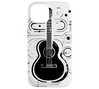 Guitare Esquisse Guitariste Leçons de Musique Coque pour iPhone 14