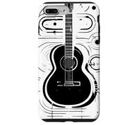 Guitare Esquisse Guitariste Leçons de Musique Coque pour iPhone 7 Plus/8 Plus