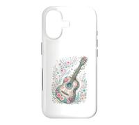 Guitare Fleurie Vintage Musique Acoustique Coque pour iPhone 17