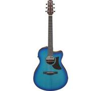 Guitare folk électro Ibanez AAM50CE Sapphire Blue Burst Open Pore