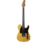 EKO GUITARS - Guitare Électrique TL-400, Corps Pawlonia, Manche Érable, Clavier Laurel, 2 Pick-up Simple-Coil, Pont Toile, 22 Touches, Couleur Butterscotch