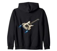 Guitare fusée futuriste Space Rock and Roll Sweat à Capuche