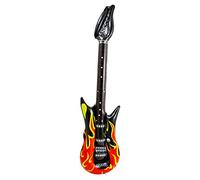 Guitare gonflable 35 pouces Rock Guitare Flamme Déguisements Punk Rocker Party Accessoires