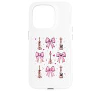 Guitare Guitare Guitare Fille Coquette Bow Coque pour iPhone 15 Pro