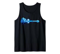 Guitare Guitariste Lake Reflections Night Sky and Moon Guitar Débardeur