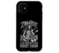 Guitare Guitariste Zombie Squelette Live Undead Halloween Music Coque pour iPhone 11
