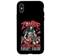 Guitare Guitariste Zombie Squelette Live Undead Halloween Music Coque pour iPhone X/XS