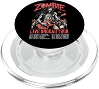 Guitare Guitariste Zombie Squelette Live Undead Halloween Music PopSockets PopGrip pour MagSafe