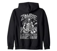 Guitare Guitariste Zombie Squelette Live Undead Halloween Music Sweat à Capuche