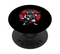 Guitare Heavy Metal américaine Akita Rock Dog Lover PopSockets PopGrip Adhésif