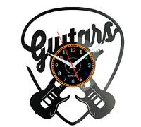 Guitare Horloge Murale Décorative Moderne Vinyle Plaque Vinyle Pour Cadeau W1020