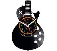 Guitare Horloge Murale Décorative Moderne Vinyle Plaque Vinyle Pour Cadeau W1720