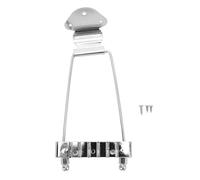 Guitare jazz 6 séries, pont à créant, remplacement de la cristique métallique pour le pont de suspension, utilisé pour la guitare dôme jazz LP avec vis d'installation de vis (Argent)