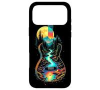 Guitare Lake Reflections Forest Pine Tree Moon Camp Guitarist Coque pour iPhone 17 Pro Max