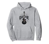 Guitare Melody Maker Rock Star Musicien Cadeau Sweat à Capuche, Unisexe pour Adultes, Gris Chiné, S