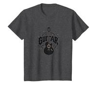 Guitare Melody Maker Rock Star Musicien Cadeau T-Shirt, Enfant, Chiné Foncé, 8 Ans