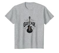 Guitare Melody Maker Rock Star Musicien Cadeau T-Shirt, Enfant, Gris Chiné, 3 Ans