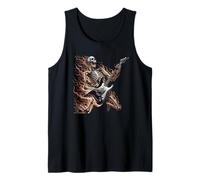 Guitare Metalhead Squelette Skull Heavy Metal Music Débardeur