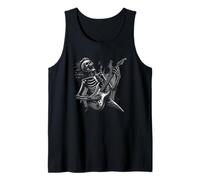 Guitare Metalhead Squelette Skull Heavy Metal Music Débardeur