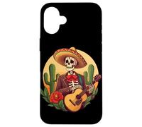 Guitare Mexicaine Sombrero Coque pour iPhone 16 Plus