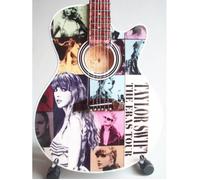 Guitare miniature acoustique - Taylor Swift The Eras Tour - 25 cm - Pan coupé - Reproduction affiche