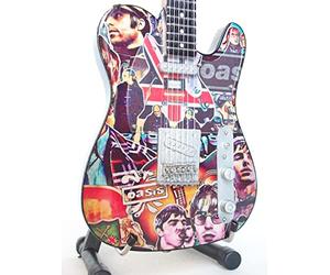 Guitare Miniature de Type Telecaster thème Groupe de Rock Oasis
