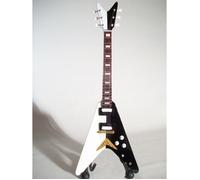 Guitare miniature - Gibson - Flying V - Noir et blanc - 25 cm - Vintage