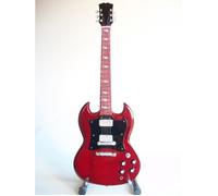 Guitare miniature - SG - Signature Angus Young - Électrique 6 cordes - Rouge 25 cm