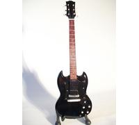 Guitare Miniature Style Gibson Sg Thunderstruck Noire D'angus Young Ac Dc