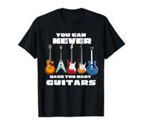Guitare Musique Électrique Acoustique Rock Pop Fun Awesome Band AMP T-Shirt