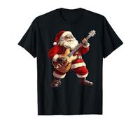 Guitare Père Noël à bascule Cool Christmas Rock & Roll Musique T-Shirt