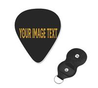 Guitare personnalisée Choisissez votre texte d'image ici pour les guitares basses, électriques, acoustiques 0,027 pouces/0,71 mm