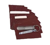 Guitare Pont Selle et Sillet en Os, Set de Limes et Papier de Verre, Outils de Maintenance Luthier DIY - Matériaux Durables, Finition Précise, Pour Réglage et Entretien