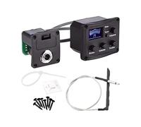 Guitare - Préampli Amplificateur 3 Bandes, Système D'accordage À Écran LCD Pour Ukulélé Électrique Acoustique, Violon Basse, Banjo Mandoline, Égaliseur D'instruments À Cordes, Transducteur Piézo