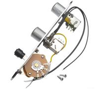 Guitare Push-Pull Poti 250K Dual Coil Argent | Pour alliage de zinc robuste, résistant à l'usure, construction durable, finition argentée, taille 16 x 3,4 cm