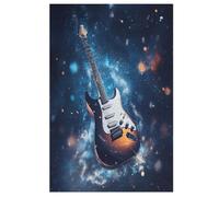 Guitare Puzzles Adulte 1000 Pieces Cadeau Famille Puzzle Classique 3D EnfantsJouet en Bois Cadeau Unique （78×53cm）