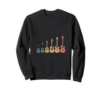 Guitare rétro colorée Evolution Music Lover Sweatshirt