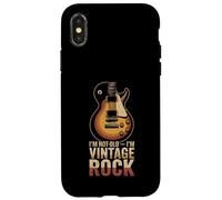 Guitare rétro I'm Not Old I'm Vintage Rock Coque pour iPhone X/XS