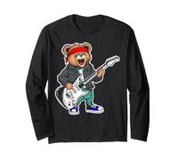Guitare rétro Rock Music of Cute Bear Manche Longue