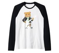 Guitare rétro Rock Music of Cute Bear Manche Raglan