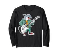 Guitare rétro Rock Music of Cute Dolphin Manche Longue