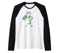 Guitare rétro Rock Music of Cute Dolphin Manche Raglan