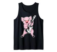 Guitare rétro Rock Music of Cute Pig Débardeur