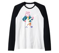 Guitare rétro Rock Music of Cute Pig Manche Raglan