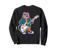 Guitare rétro Rock Music of Cute Pig Sweatshirt